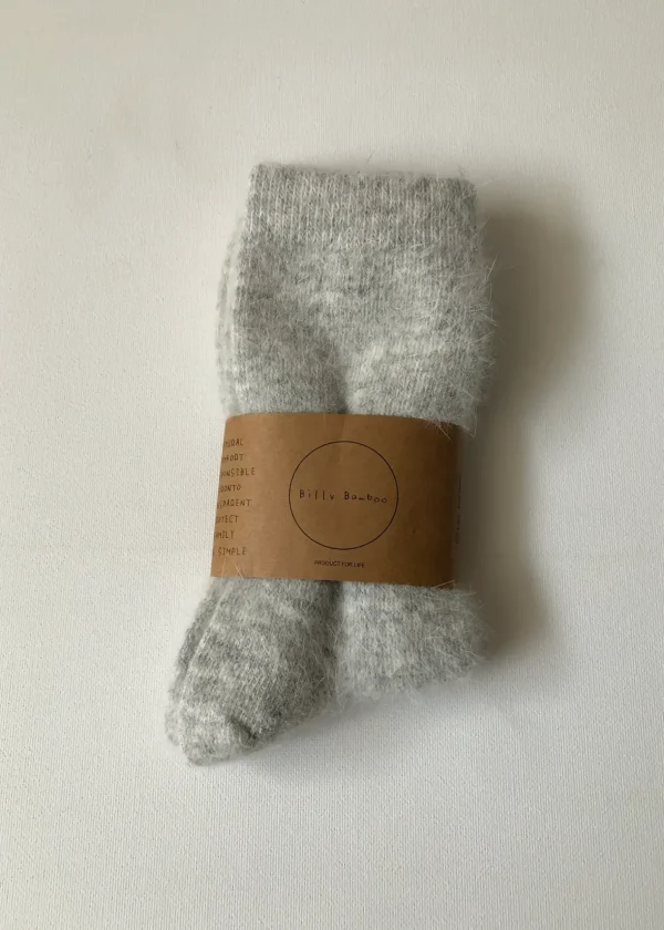 FLUFFY ANGORA SOCKS