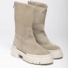 SUEDE BOOT WITH ZIPPER